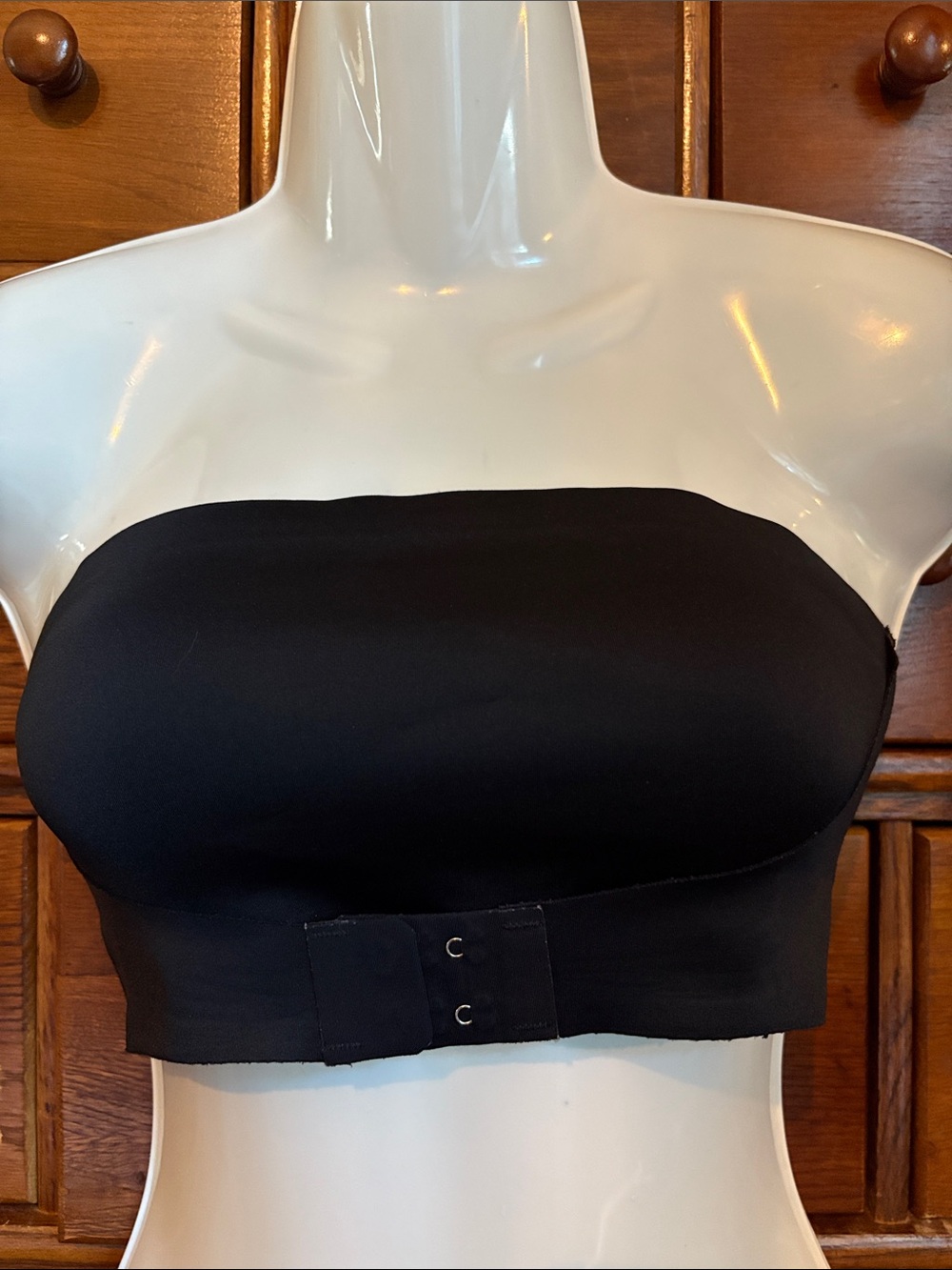 Set of 2. Strapless Bandeau Bras  with Hook Closure